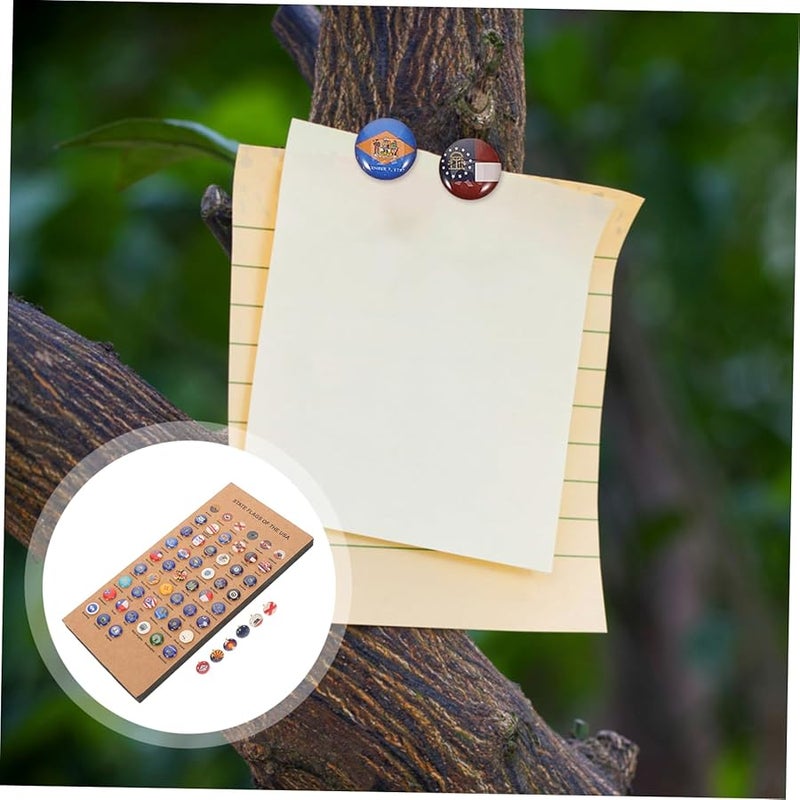 مجموعة لوحة الفلين لخريطة العالم من فيمون مع ٤٨ دبوس علم لتزيين المكتب والسفر - Image 3